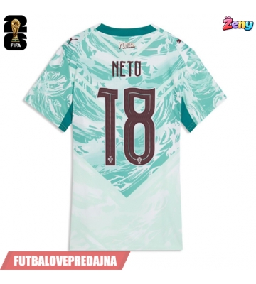 Lacne Ženy Futbalové dres Portugalsko Pedro Neto #18 MS 2026 Krátky Rukáv - Preč